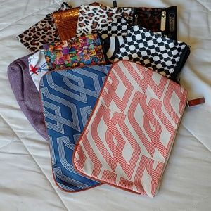12 various makeup bags